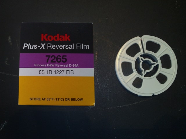 Film Reel Super 8, 50ft / 15m, plastic, black - SUPER 8 FILM SHOP